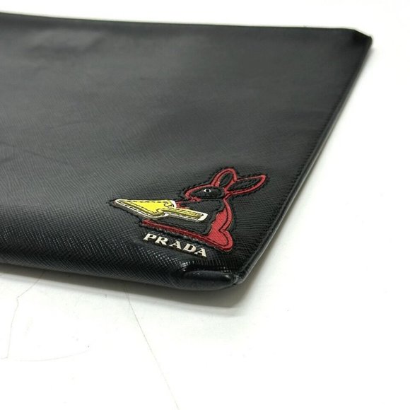 PRADA logo rabbit Bag Clutch bag - Picture 10 of 13